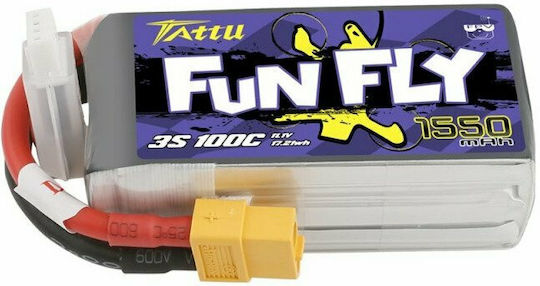 Tattu Funfly Μπαταρία Li-Po 11.1V 1550mAh 100C 3S XT60 για Drone