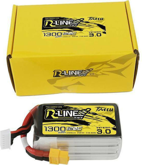 Tattu R-Line V3 Μπαταρία Li-Po 22.2V 1300mAh 120C 6S XT60 για Drone 2τμχ