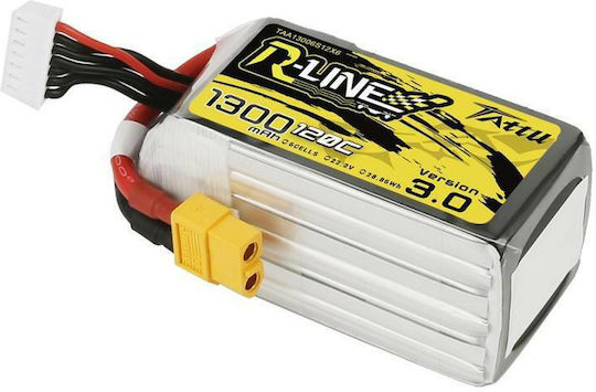 Tattu R-Line V3 Μπαταρία Li-Po 22.2V 1300mAh 120C 6S XT60 για Drone 2τμχ