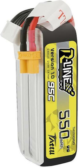 Tattu R-Line Li-Po Batterie 14.8V 550mAh 95C 4S XT30 für Drone