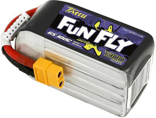 Tattu Funfly Батерия Li-Po 22.2V 1300mAh 100C 6S XT60 за Дрон