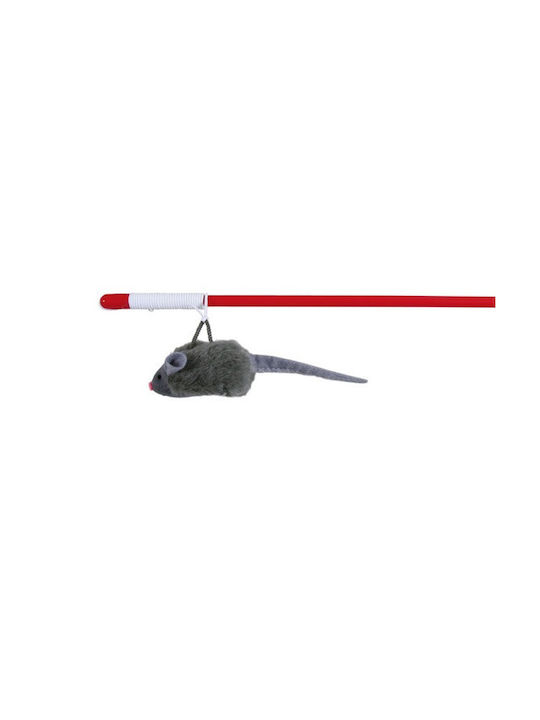 Trixie Cat Toy Rod With Hanging Mouse with Sound 47cm. 4547