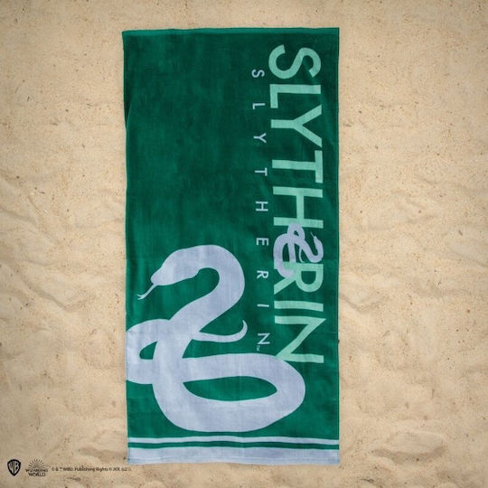Cinereplicas Slytherin Παιδική Πετσέτα Θαλάσσης Πράσινη Harry Potter 140x70εκ.