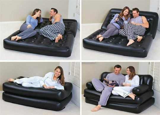 Bestway Inflatable Sofa for 2 People Black