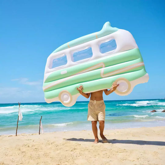 Sunnylife Luxe Lie-On Campervan Aufblasbares für den Pool mit Griffen Türkis