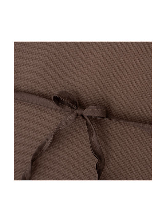 HomeMarkt Sunbed Cushion with Backrest Sifnos Brown 194x70cm