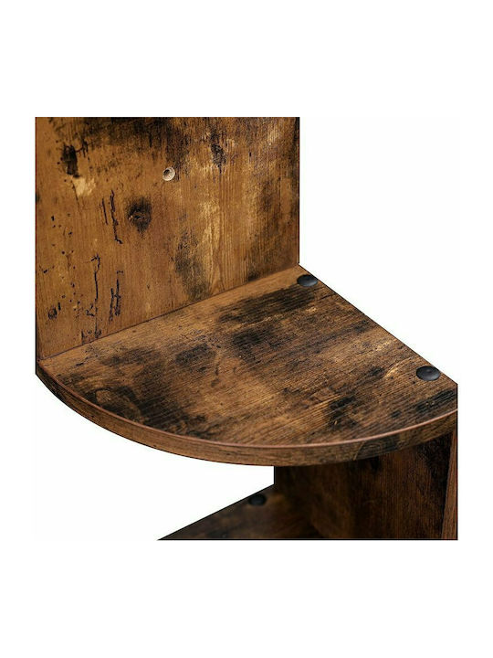 Corner Shelf Wall Brown 20x20x127.5cm