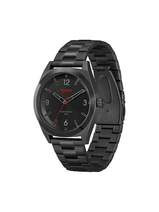 Hugo Boss Uhr Batterie mit Schwarz Metallarmband