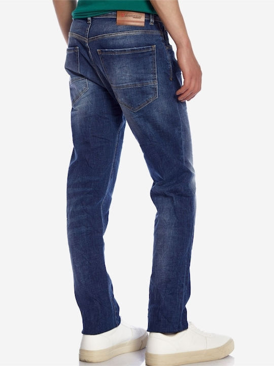 Brokers Jeans Ανδρικό Παντελόνι Τζιν Ελαστικό σε Κανονική Εφαρμογή Μπλε