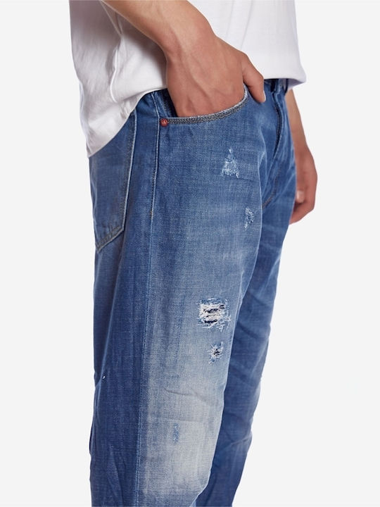 Men's Jeans Pants with Loose Fit Blue
