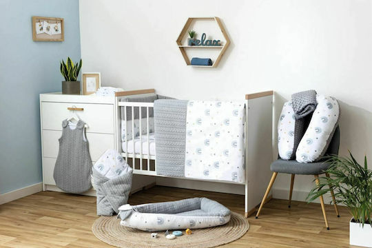Bubaba Set Pentru Patut Rainbow Gri 6buc piese