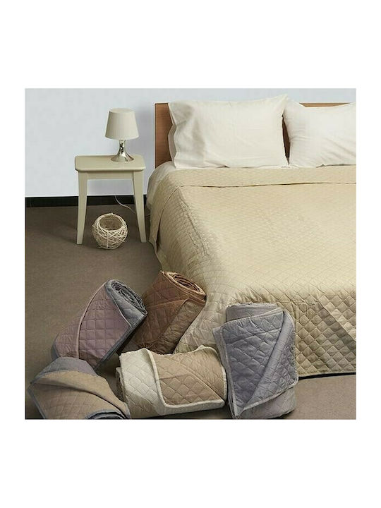 Sunshine Fiber Coverlet Semi-double Microfiber Grey / Dark Grey 190x240cm
