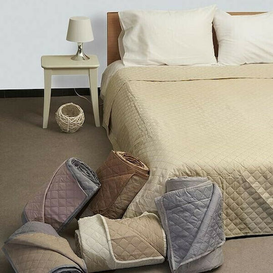 Sunshine Fiber Tagesdecke Anderthalbbetten Mikrofaser Grey / Dark Grey 190x240cm
