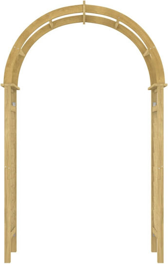 Gartenbogen aus Holz in Braun Farbe 141x97x243cm