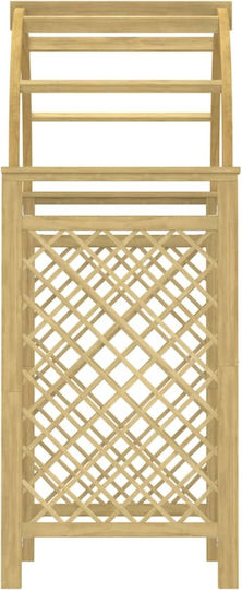 Gartenbogen aus Holz in Braun Farbe 141x97x243cm