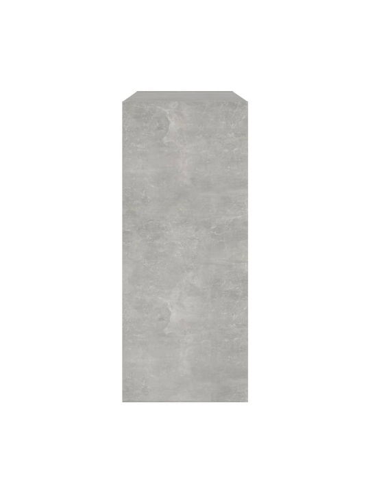 Grey Concrete Bookcase 80x30x72cm
