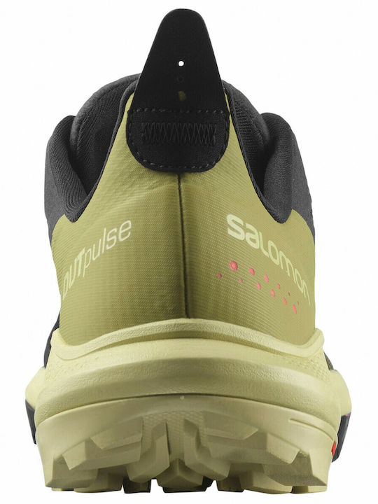 Salomon Outpulse Ανδρικά Ορειβατικά Παπούτσια Black / Leek Green / Poppy Red