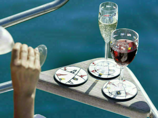 Marine Business Regata Σετ Ποτήρια Σαμπάνιας από Πλαστικό Κολωνάτα 170ml 6τμχ