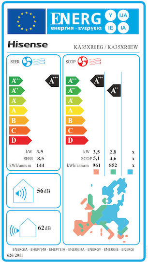 Hisense Energy SE Климатици Инвертор 12000 BTU A+++/A++ с WiFi и Hi Nano функция