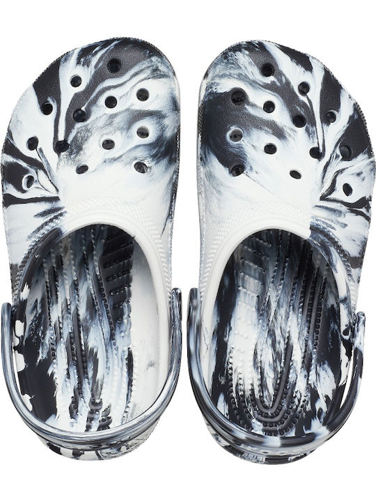 Classic Marbled Children's Anatomical Beach Shoes Black