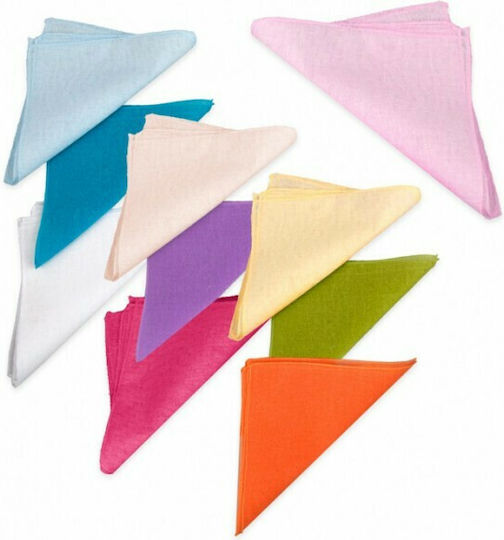 Parisis Gauze for Wedding Favors Square Gauze Handkerchief 25x25cm, 50 pieces 50pcs (Μiscellaneous Designs/Colors)