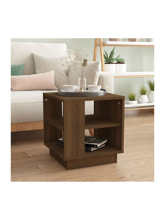 Square Side Table Brown / Oak L40xW40xH43cm