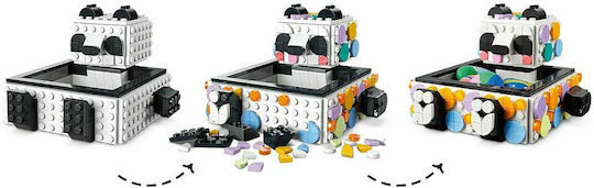 LEGO -Punkte Cute Panda Tray für 6+ Jahre Jahre 261Stück