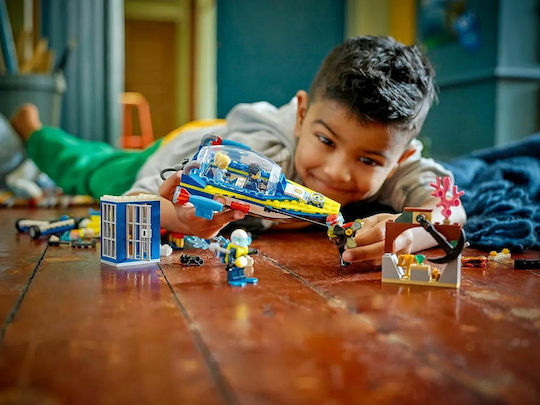 LEGO Lego City Водна Полицейска Детективска Мисия за 6+ Години 278 Бройки