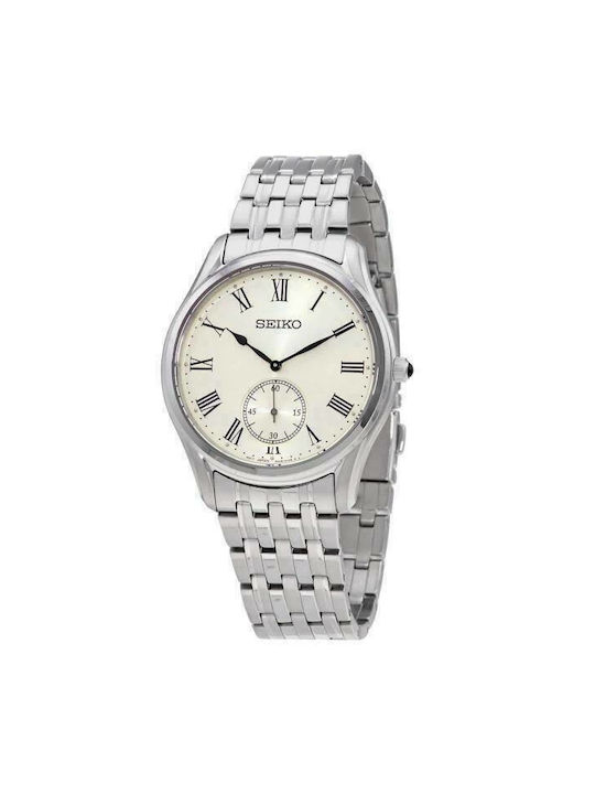 Seiko Watch Chronograph Battery with Silver Metal Bracelet