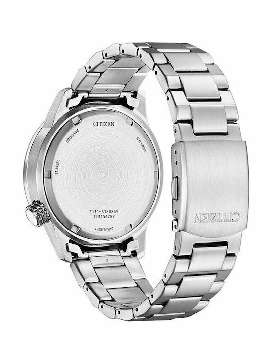 Citizen Ρολόι Eco - Drive με Μεταλλικό Μπρασελέ