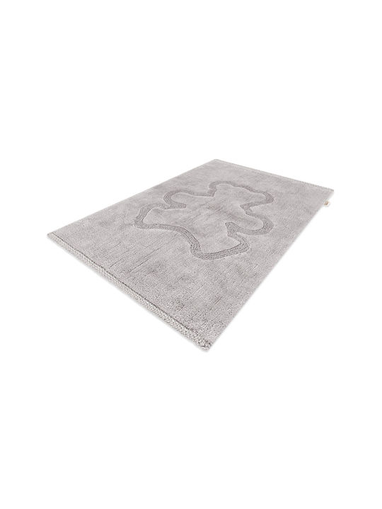 Guy Laroche Kids Rug Cotton 100x150cm Bear Silver