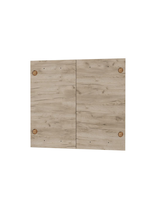 Alphab2b Charlotte Rectangular Kitchen Cabinet Door made of Particleboard Oaks 80x71.4cm SO-CD80-2 2pcs