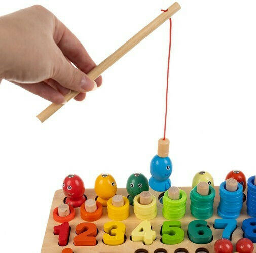 Kruzzel Beads Educational Game Letters & Numbers made of Wood for 4+ years old Years Old