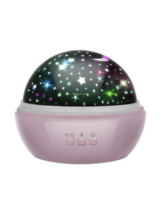 Malatec Kids Projector Lamp with Stars Projection Pink