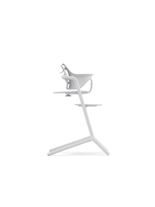 Cybex Lemo Highchair 3 in 1 with Metal Frame & Plastic Seat All White