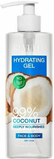 Revuele Coconut 99% Ενυδατικό Gel Σώματος με Άρωμα Καρύδα για Ξηρές Επιδερμίδες 400ml