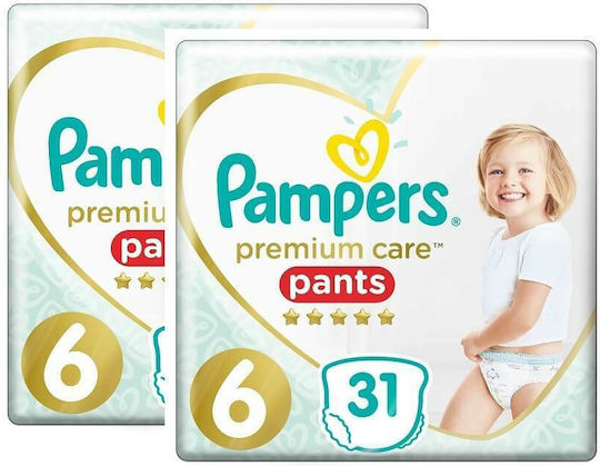 Pampers Diaper Pants Premium Care 1+1 No. 6 for 15+kg 62pcs