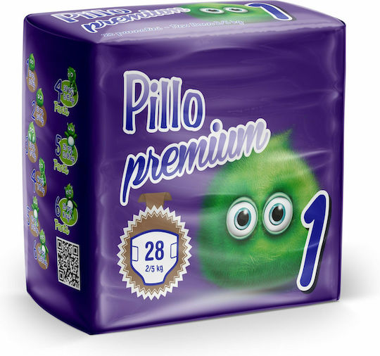 Pillo Πάνες με Αυτοκόλλητο Taglia New Born No. 1 για 2-5kg 28τμχ