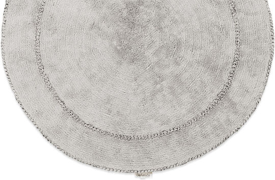 Guy Laroche Spyral Kinder Teppich Silver Rund mit Durchmesser 120cm