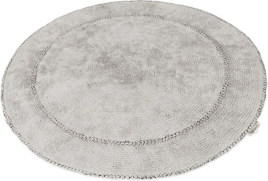 Guy Laroche Spyral Kinder Teppich Silver Rund mit Durchmesser 120cm