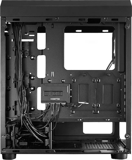 Chieftec Scorpion 4 Gaming Middle Tower Carcasă Calculator cu Fereastră Laterală și Iluminare RGB Negru
