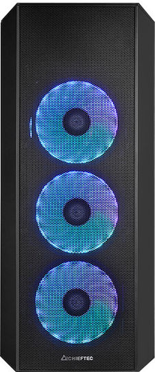 Chieftec Scorpion 4 Gaming Middle Tower Carcasă Calculator cu Fereastră Laterală și Iluminare RGB Negru