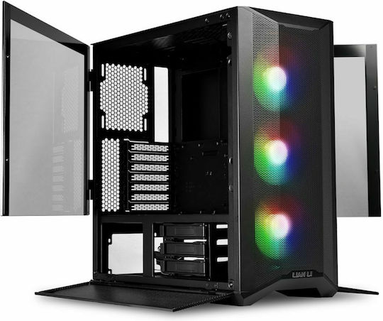 Lian Li Lancool II Mesh RGB+ type C Gaming Midi Tower Κουτί Υπολογιστή με Πλαϊνό Παράθυρο Black