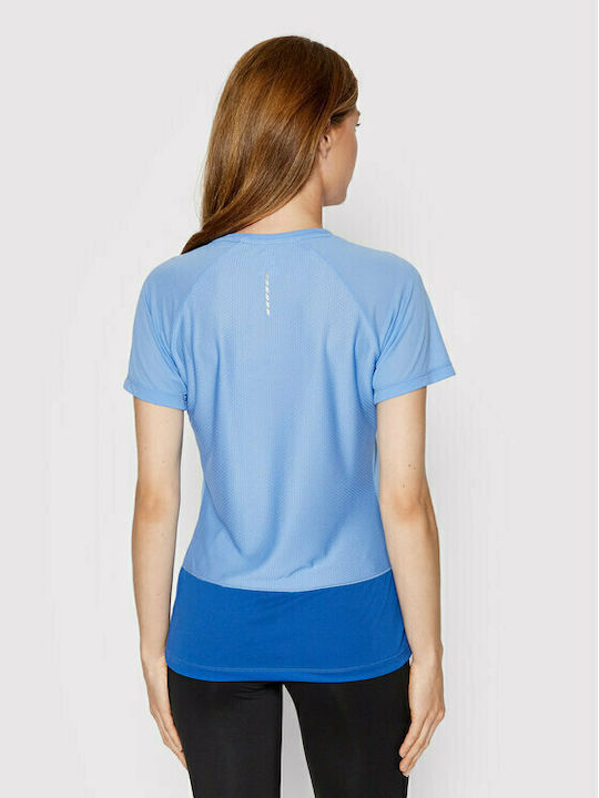 Salomon Cross Damen Sportlich T-shirt Schnell trocknend Hellblau