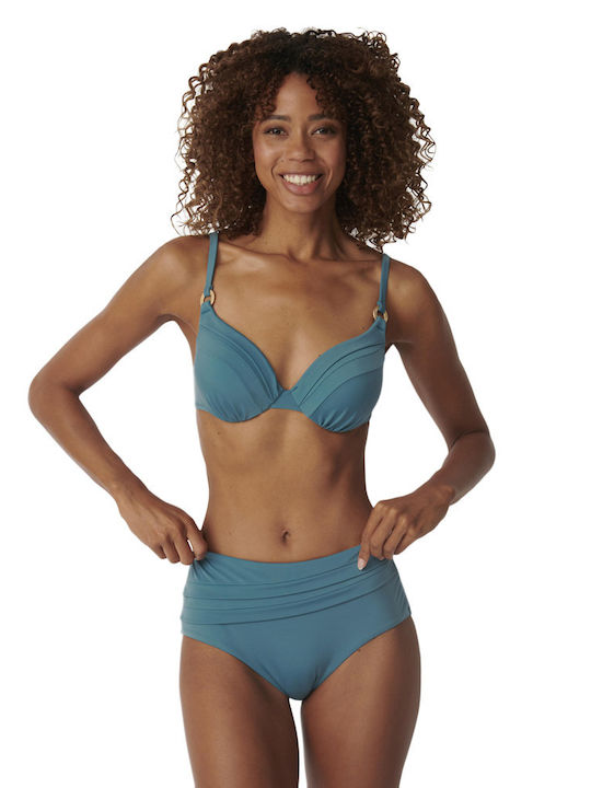 Bikini Slip Ψηλόμεσο Πράσινο