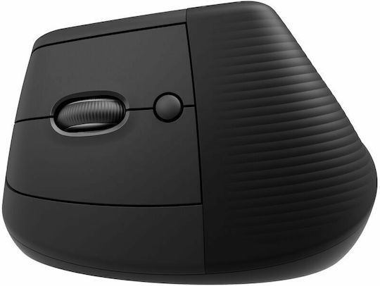 Logitech Lift Vertical Ασύρματο Εργονομικό Bluetooth Ποντίκι για Αριστερόχειρες Μαύρο
