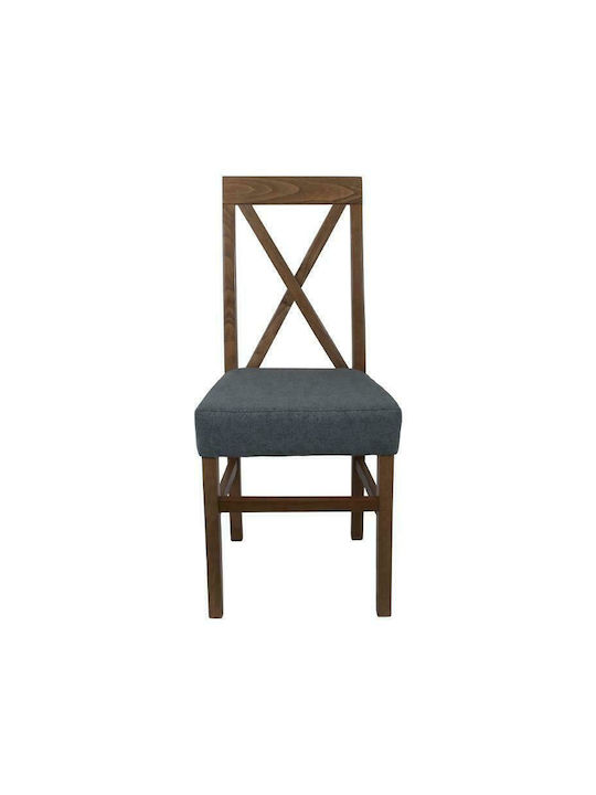 TX Dining Room Wooden Chair Grey Oak / Σιέλ 43x44x98cm 2pcs 839-00-691