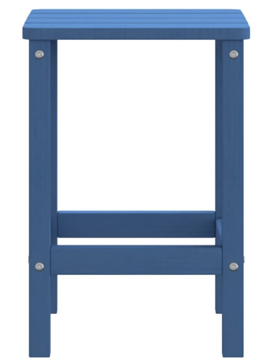 Tisch für kleine Außenbereiche Stabil Adirondack Blue 38x38x46cm