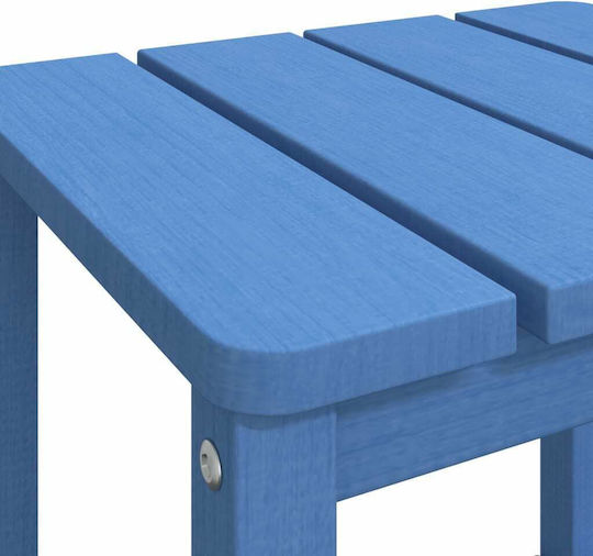 Plastic Masa auxiliară pentru spații exterioare mici Adirondack Blue 38x38x46buc