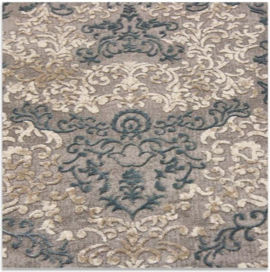 Tzikas Carpets Modern Bedroom Rugs Set Elite Petrol Blue 114-0-355-19290-953 2pcs
